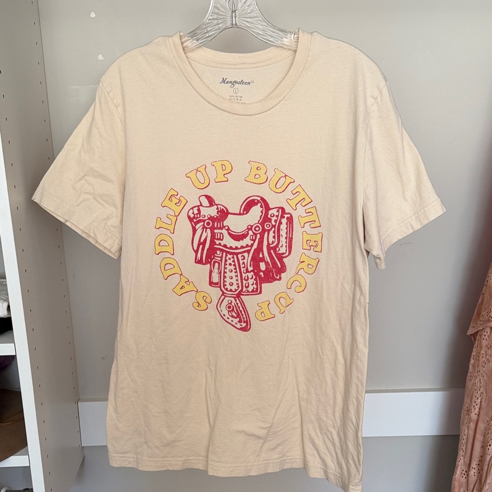 Cream “Saddle Up Buttercup” tee